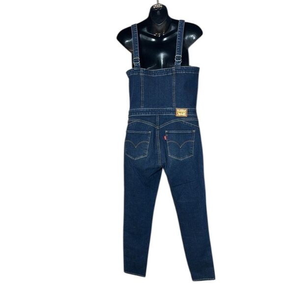Levi’s women’s 27 revelry shaping overalls zipper front - Picture 3 of 5